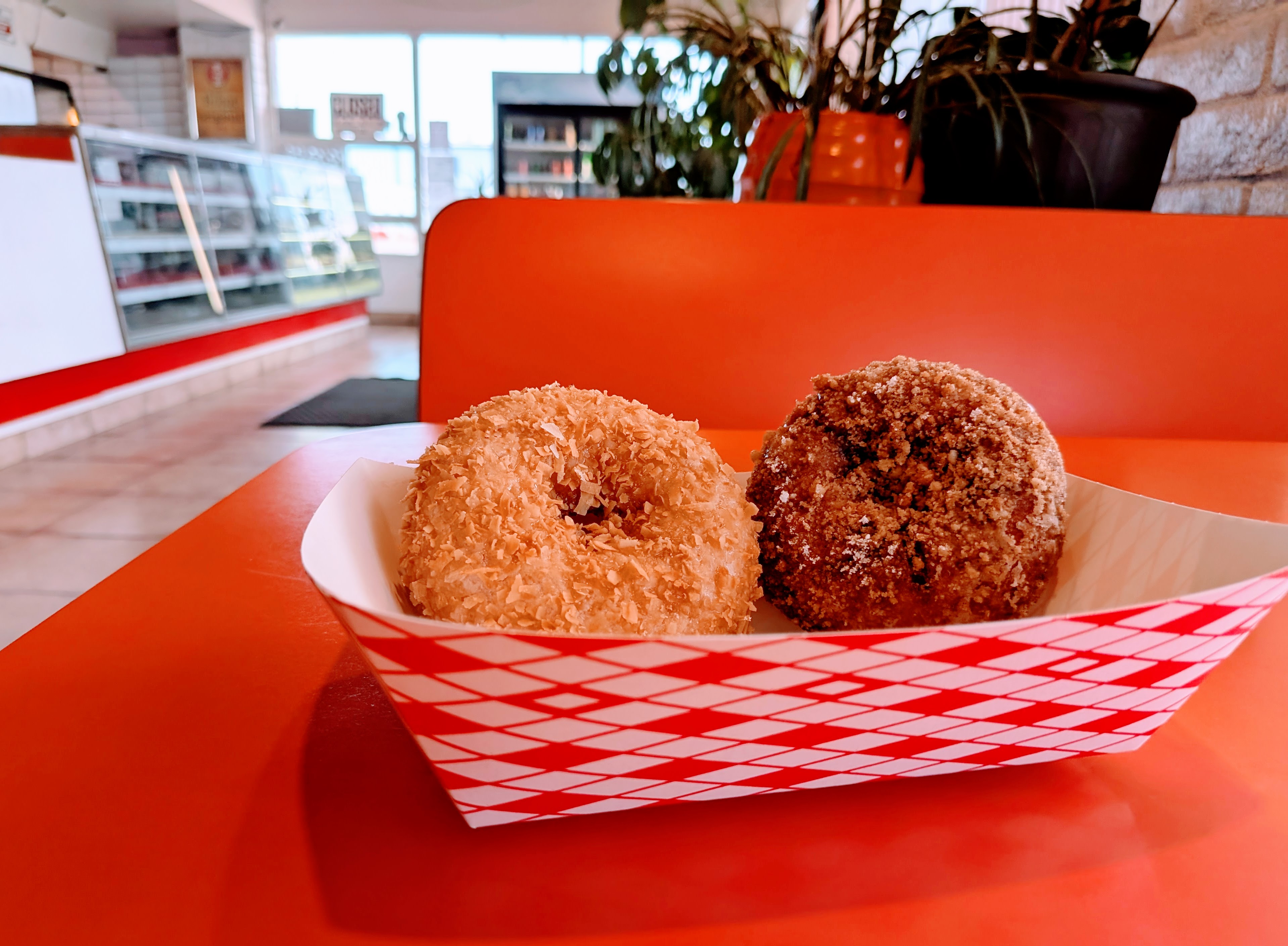 toasted glazed and unglazed blueberry