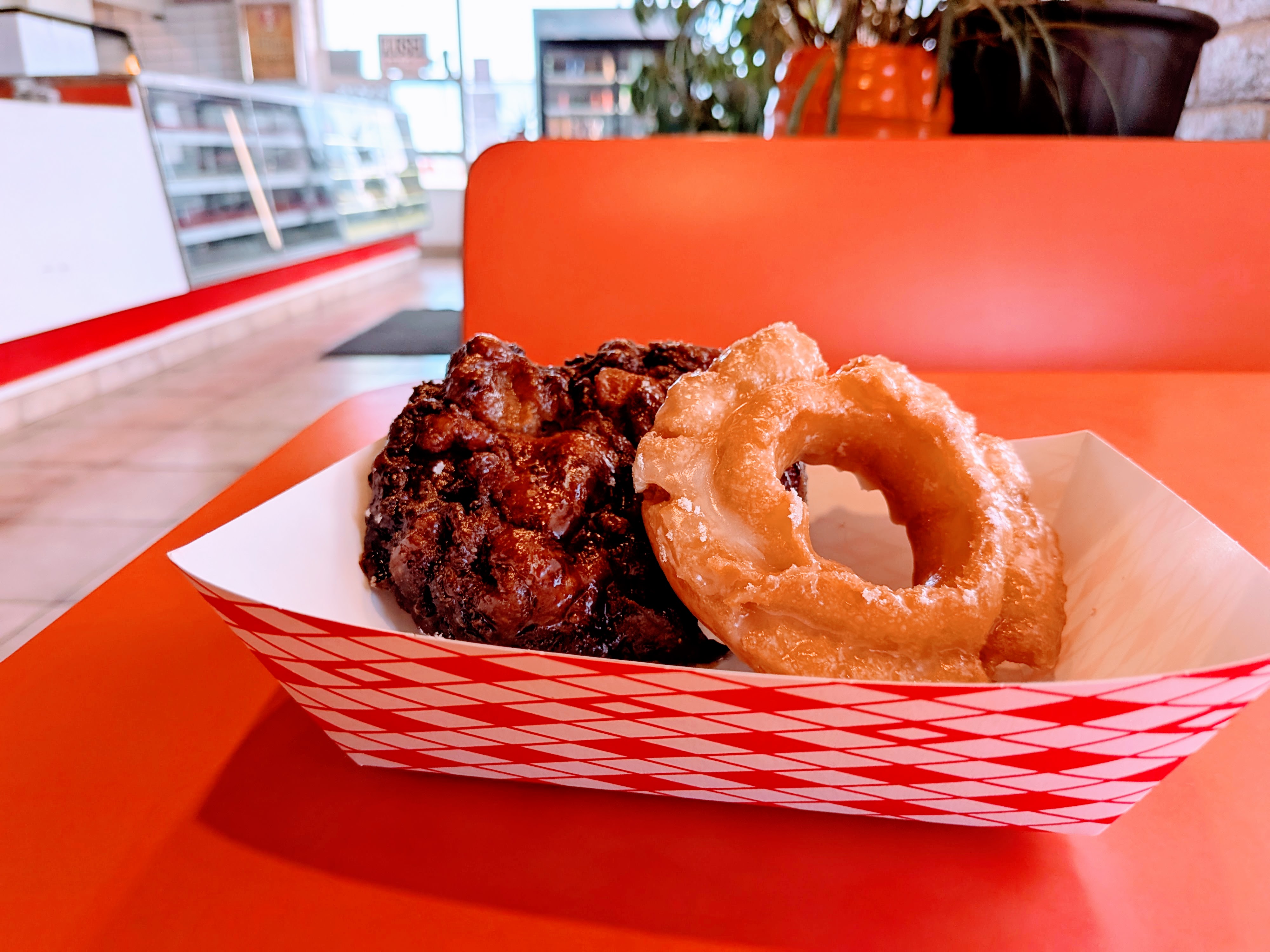 apple fritter and angle cake glazed donut